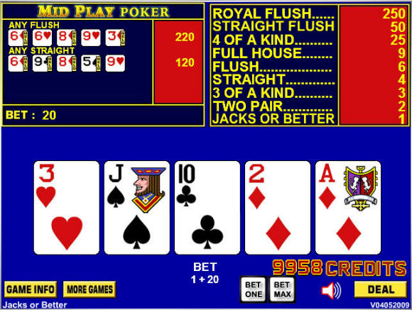 video poker games