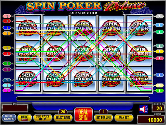 Spin Poker Deluxe Lines