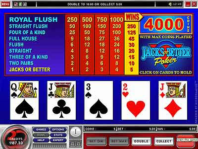 Microgaming Video Poker Software